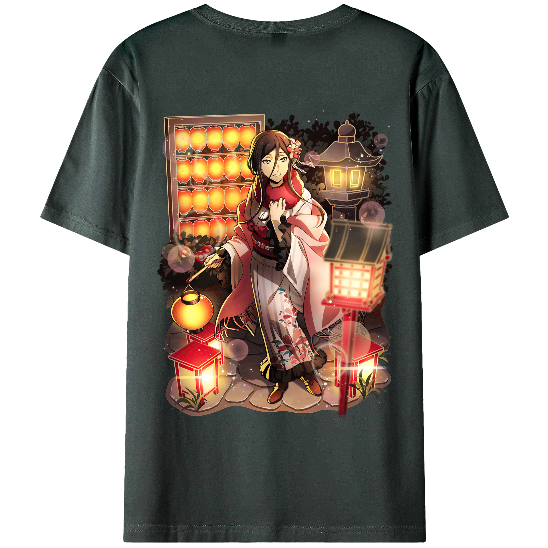 （画像用） 文豪ストレイドッグス Bungo Stray Dogs 綿100％ メンズ半袖Tシャツ（バックプリント） 通気性